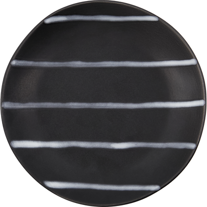 Plate, hdline, black; brown