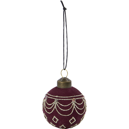 Christmas decorations, hdvelour, red; brown