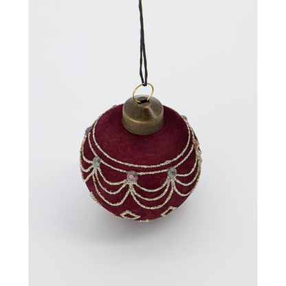 Christmas decorations, hdvelour, red; brown