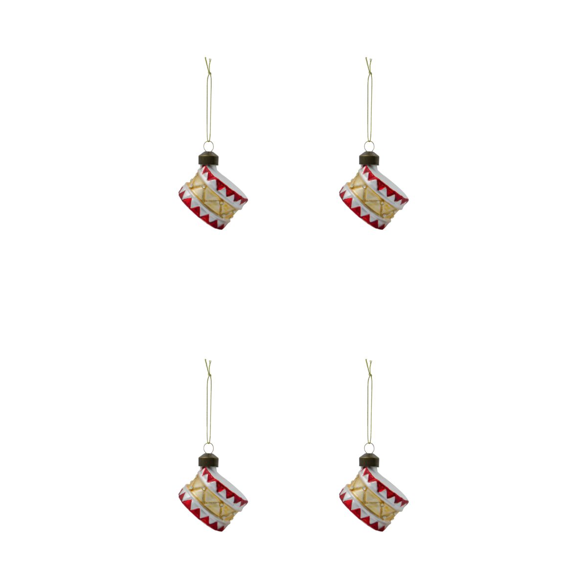 Christmas decorations, hdtambur, red; gold