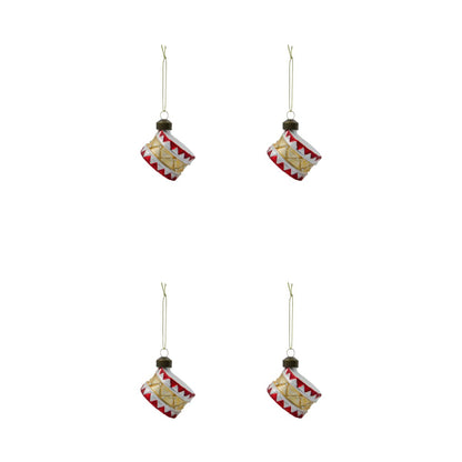 Christmas decorations, hdtambur, red; gold