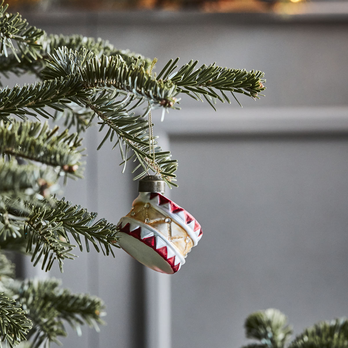 Christmas decorations, hdtambur, red; gold