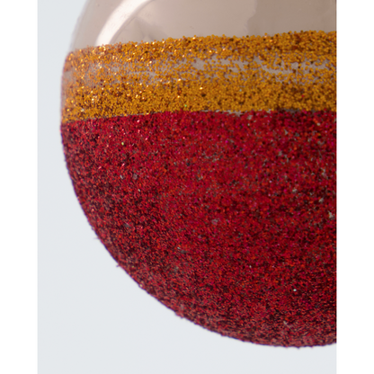 Christmas decorations, hdmalo, dusty rose; apricot; red