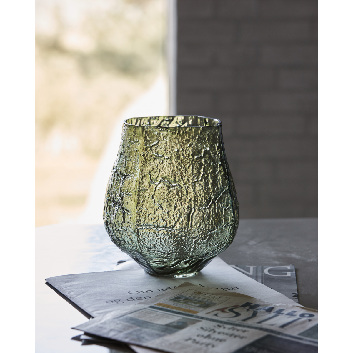 Vase, Hdmoun, Dark Green