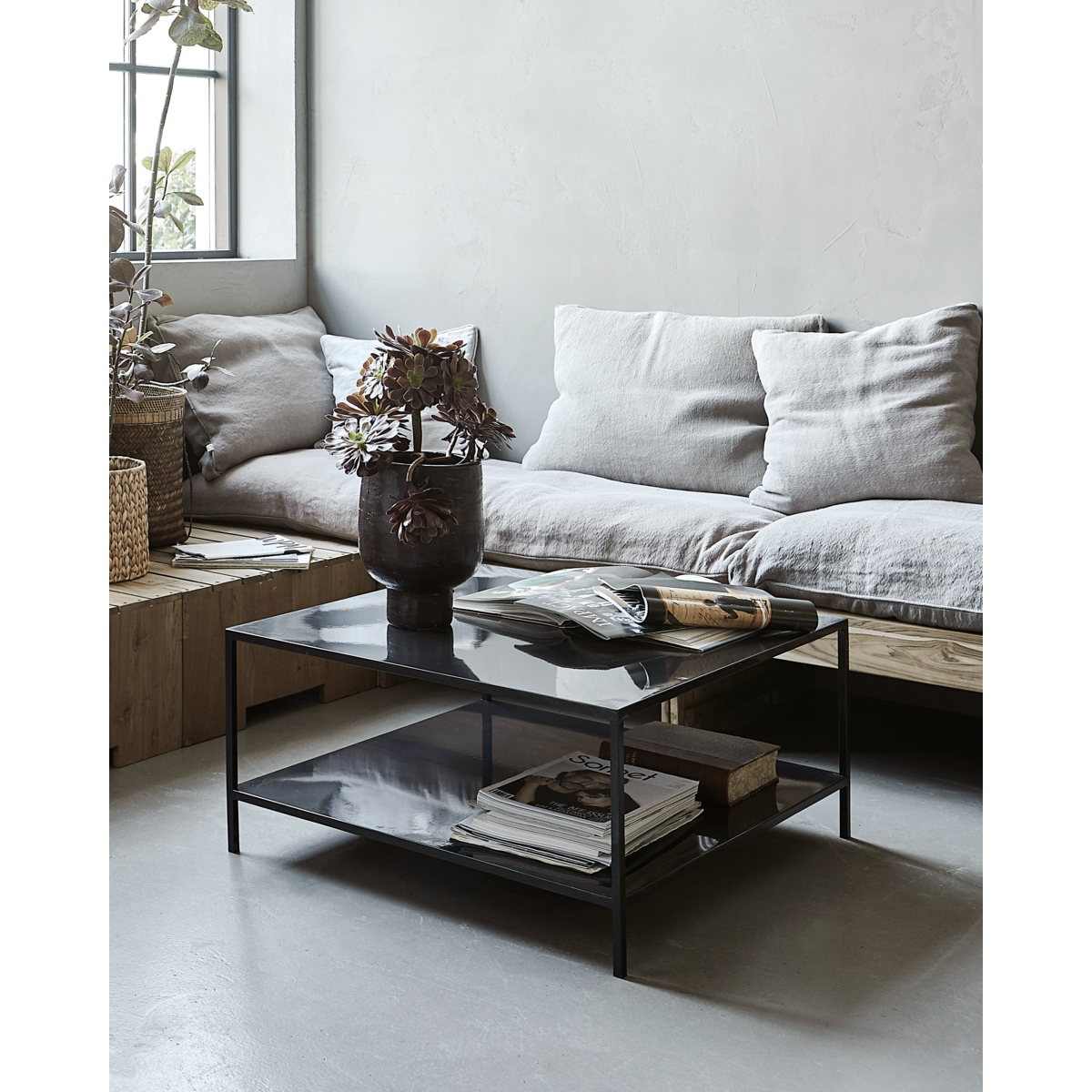 Coffee table, hdfari, black