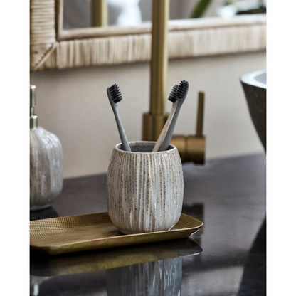 Toothbrush holder, HDDECO, raw white