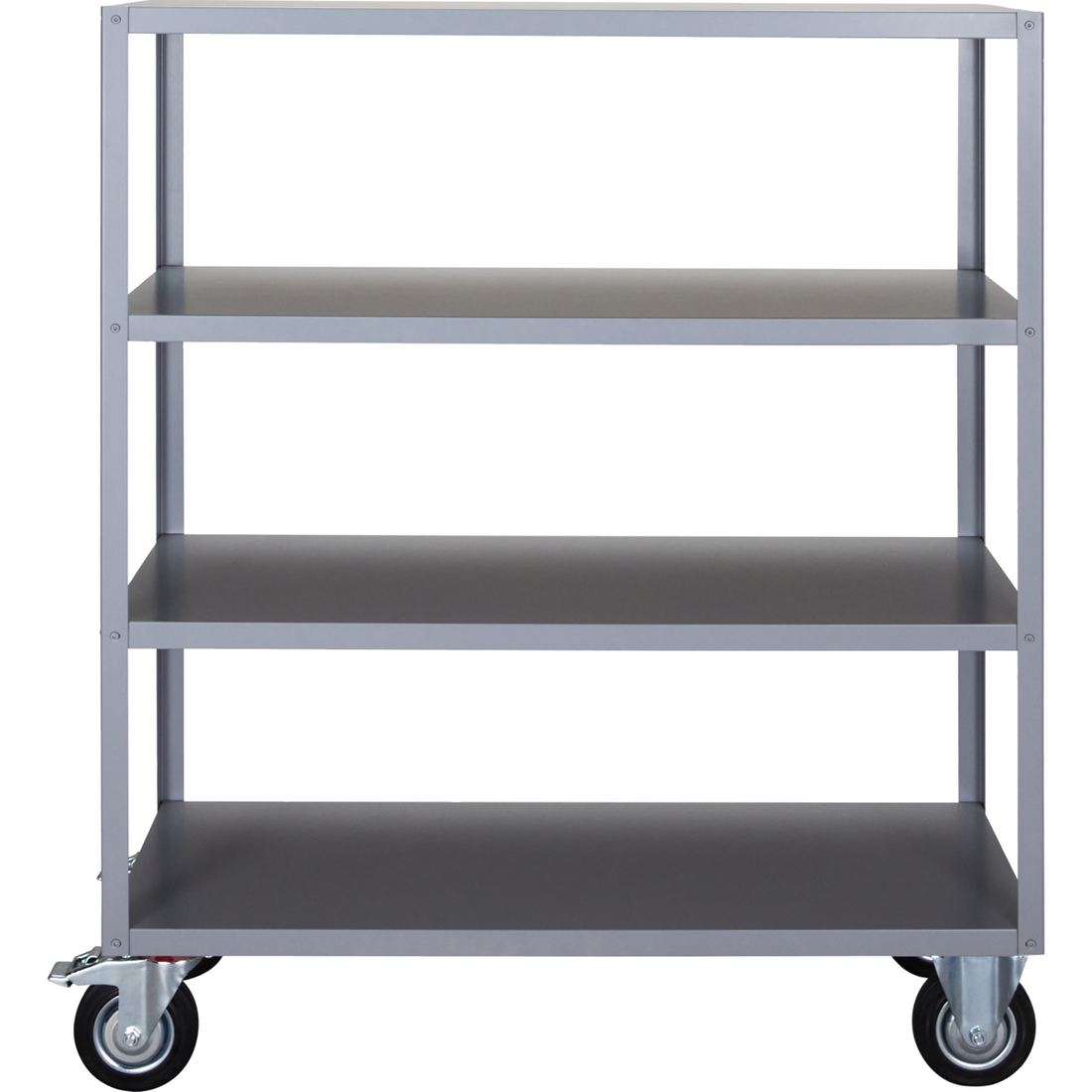 Shelf with 4 wheels, hdtrolley, gray