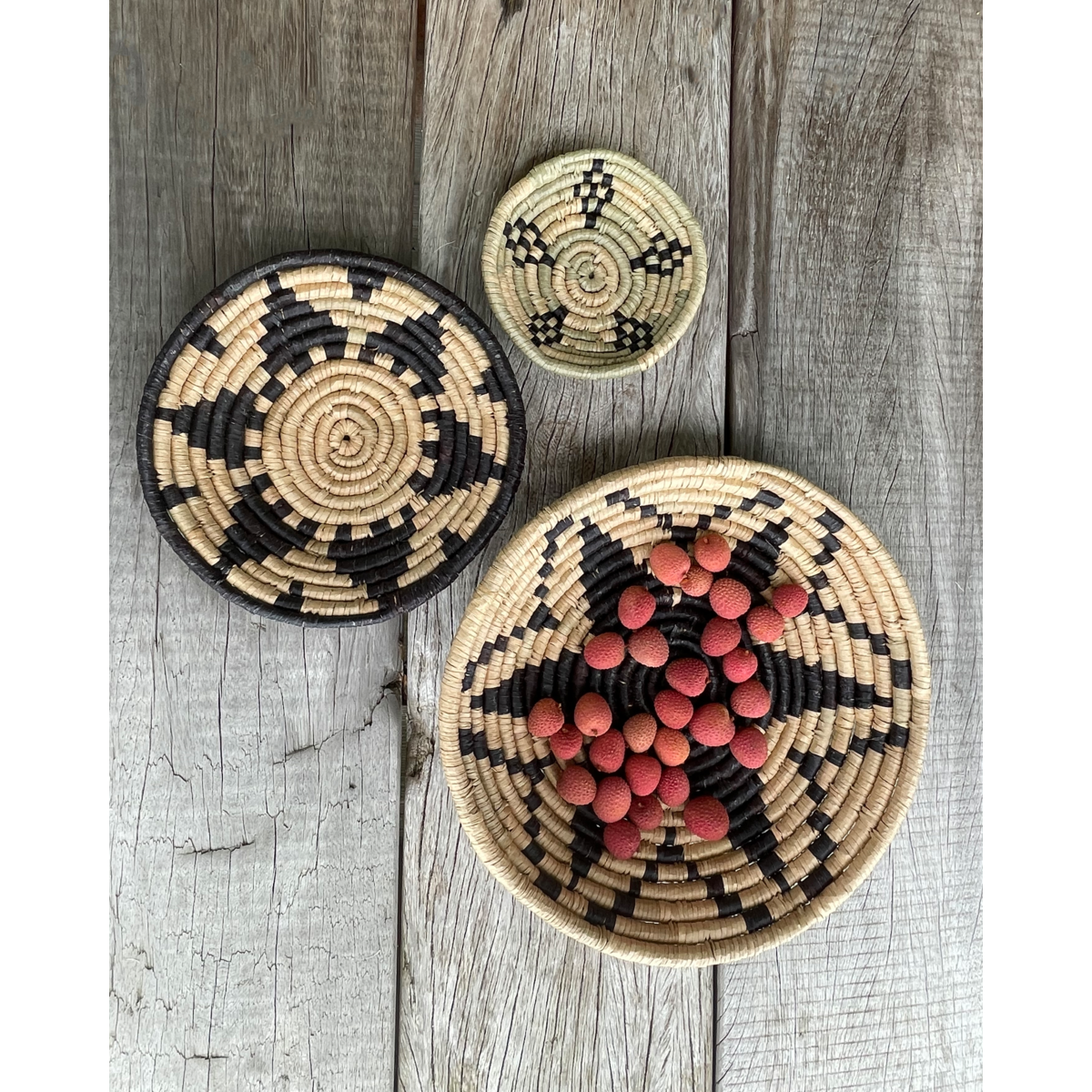Decoration tray, hdsila, nature; black