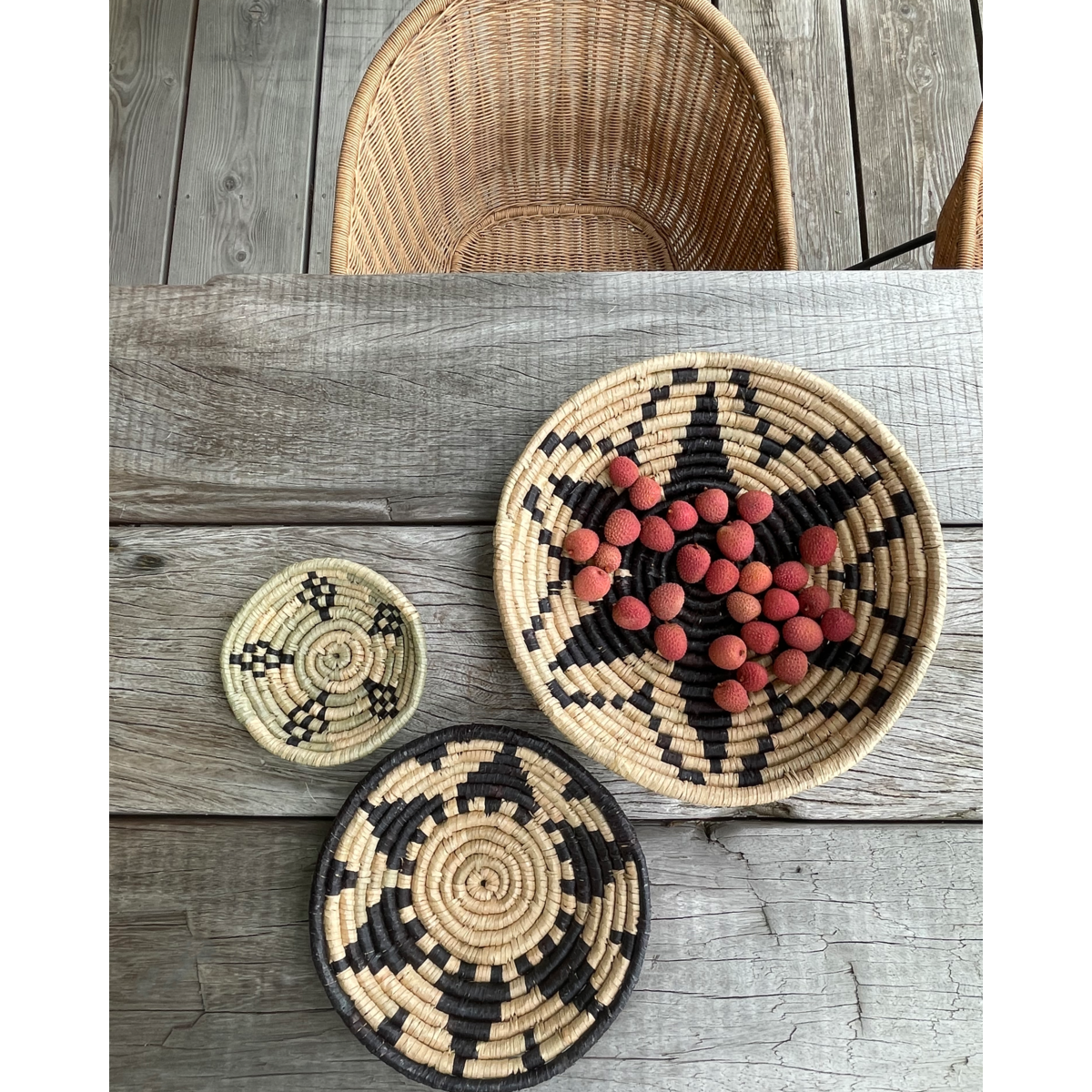 Decoration tray, hdsila, nature; black