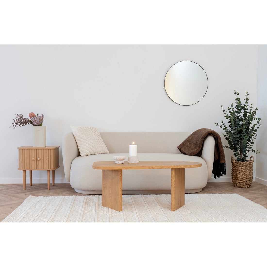 Coffee table, natural 50x100x41 cm