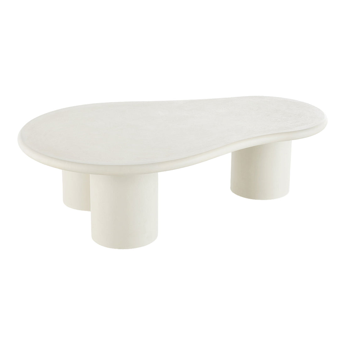 Coffee table, cement look, light gray 80x120x35 cm