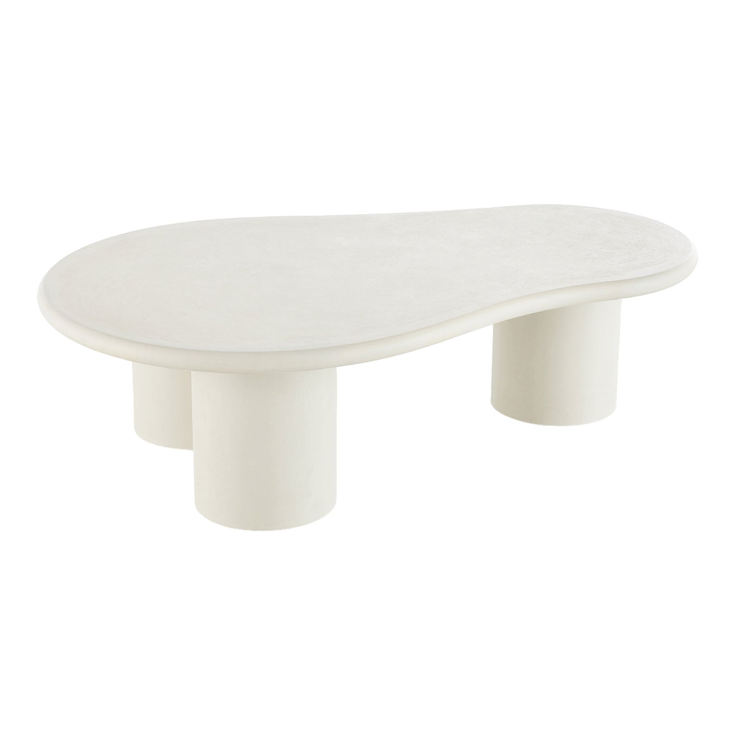 Coffee table, cement look, light gray 80x120x35 cm