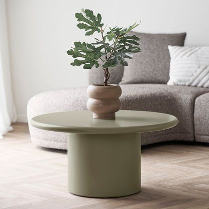 Nagano Coffee Table - Coffee Table, Green Ø80x40 cm