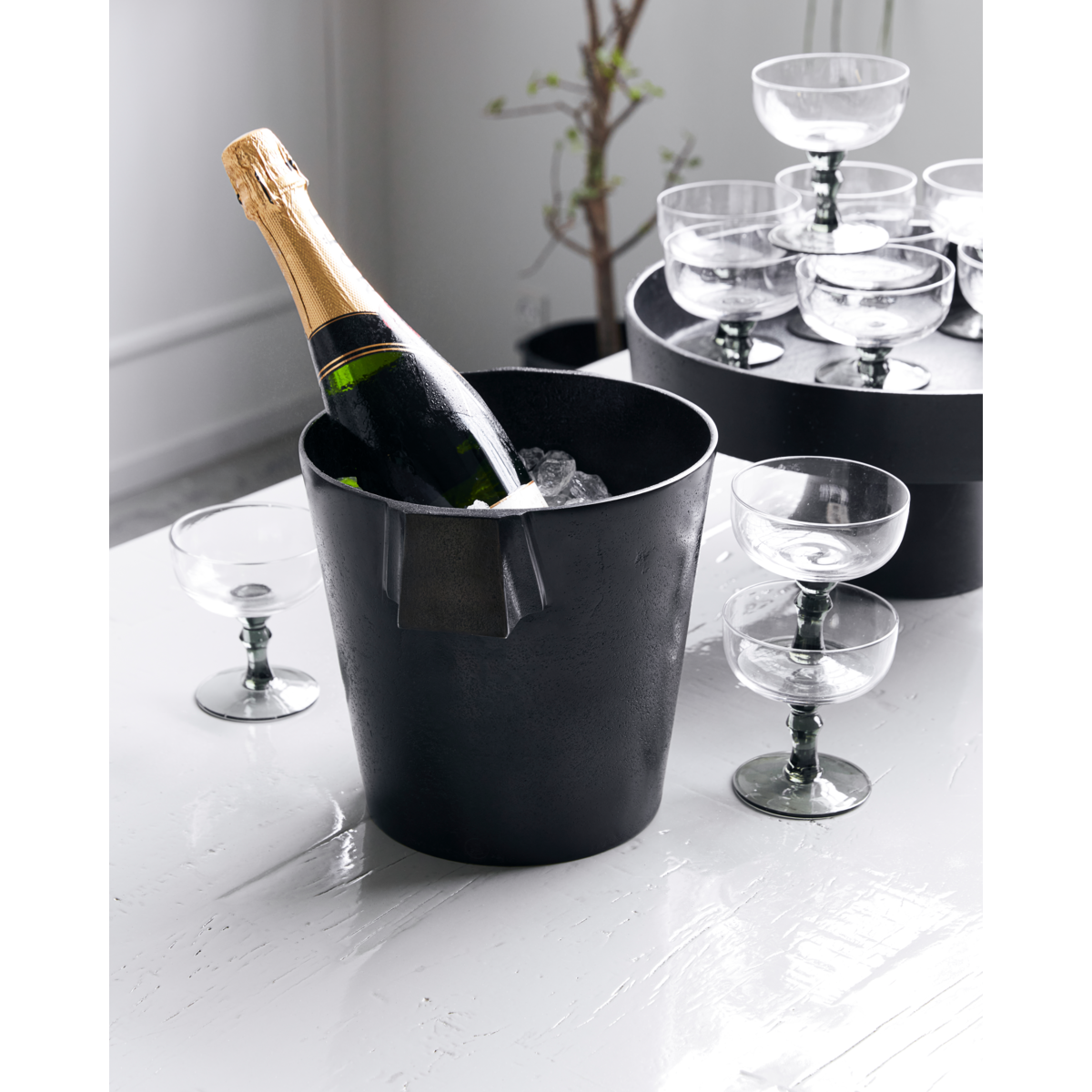 Wine cooler, hdbuck, browned brass