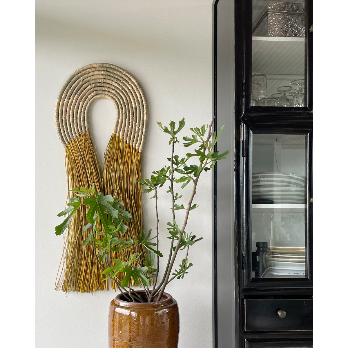 Wall Art, Hdjunia, Natural; Yellow