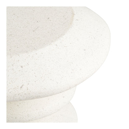 Blackburn side table - side table, fiberclay, white Ø36x45.5 cm