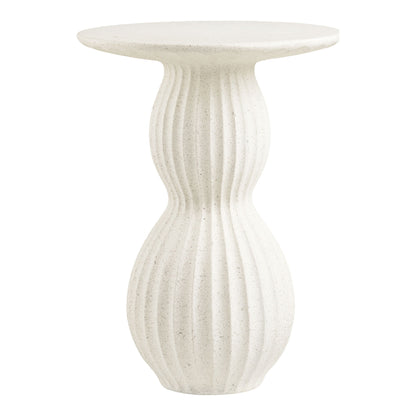 Newtown side table - side table, fiberclay, white Ø40x55 cm