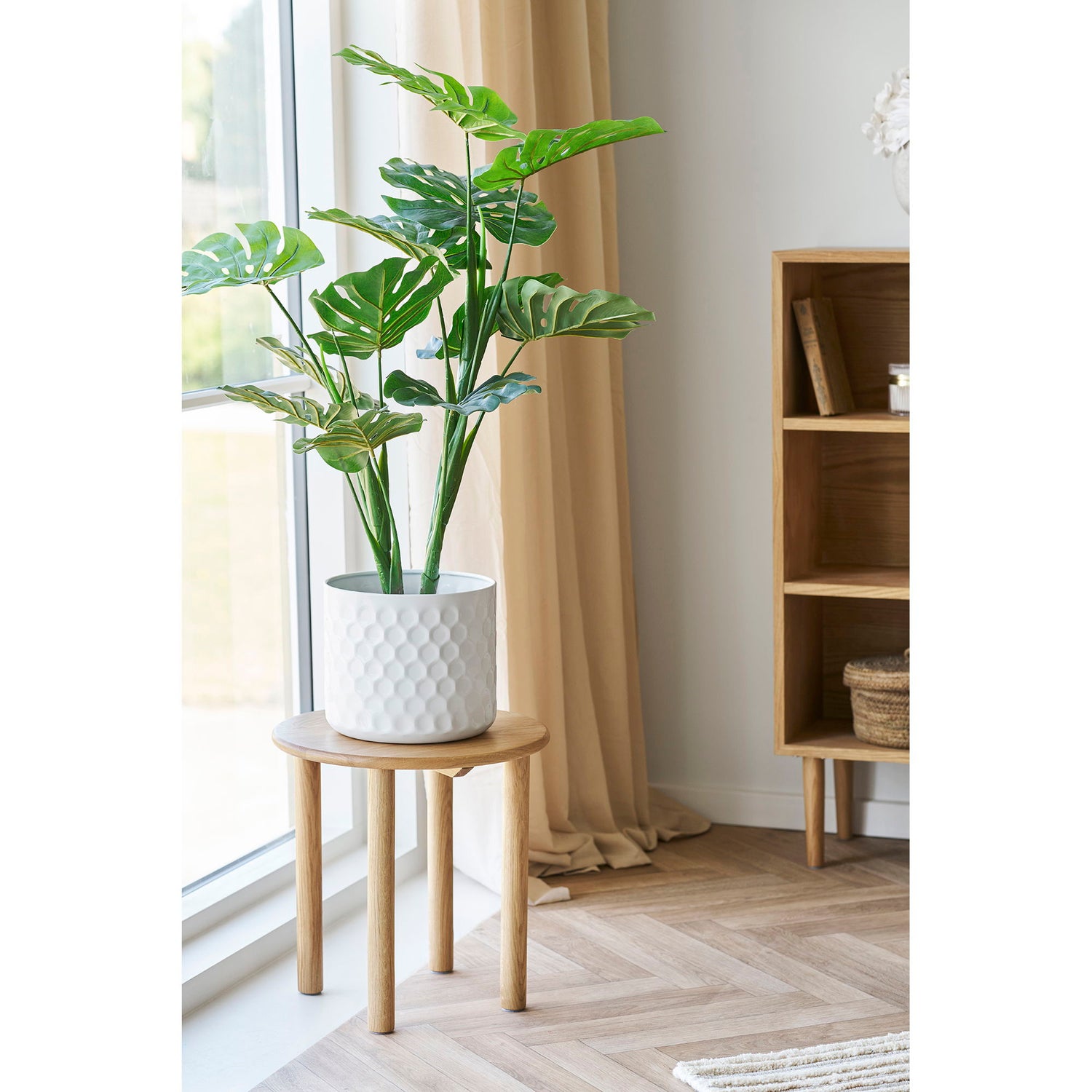 Jena side table - side table, oak, nature Ø40x40 cm