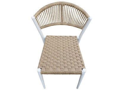 Astrid wicker chair, white