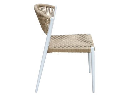 Astrid wicker chair, white