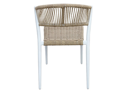 Astrid wicker chair, white