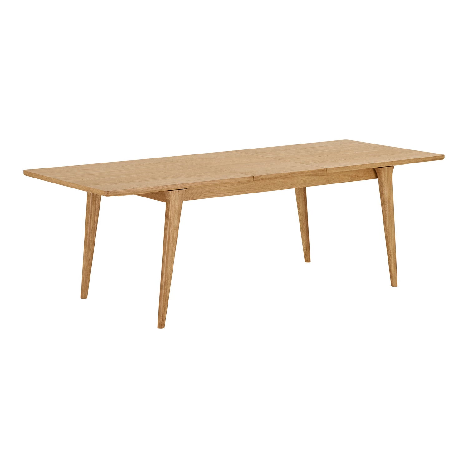 Darwin Dining table - Dining table, oak veneer, incl. an additional plate 180-230x90x75 cm