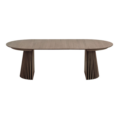 Osaka Dining Table - Dining Table, Egefins, Smoked, incl. Three Supplementary Plates Ø120X120-160-200-240x75 cm