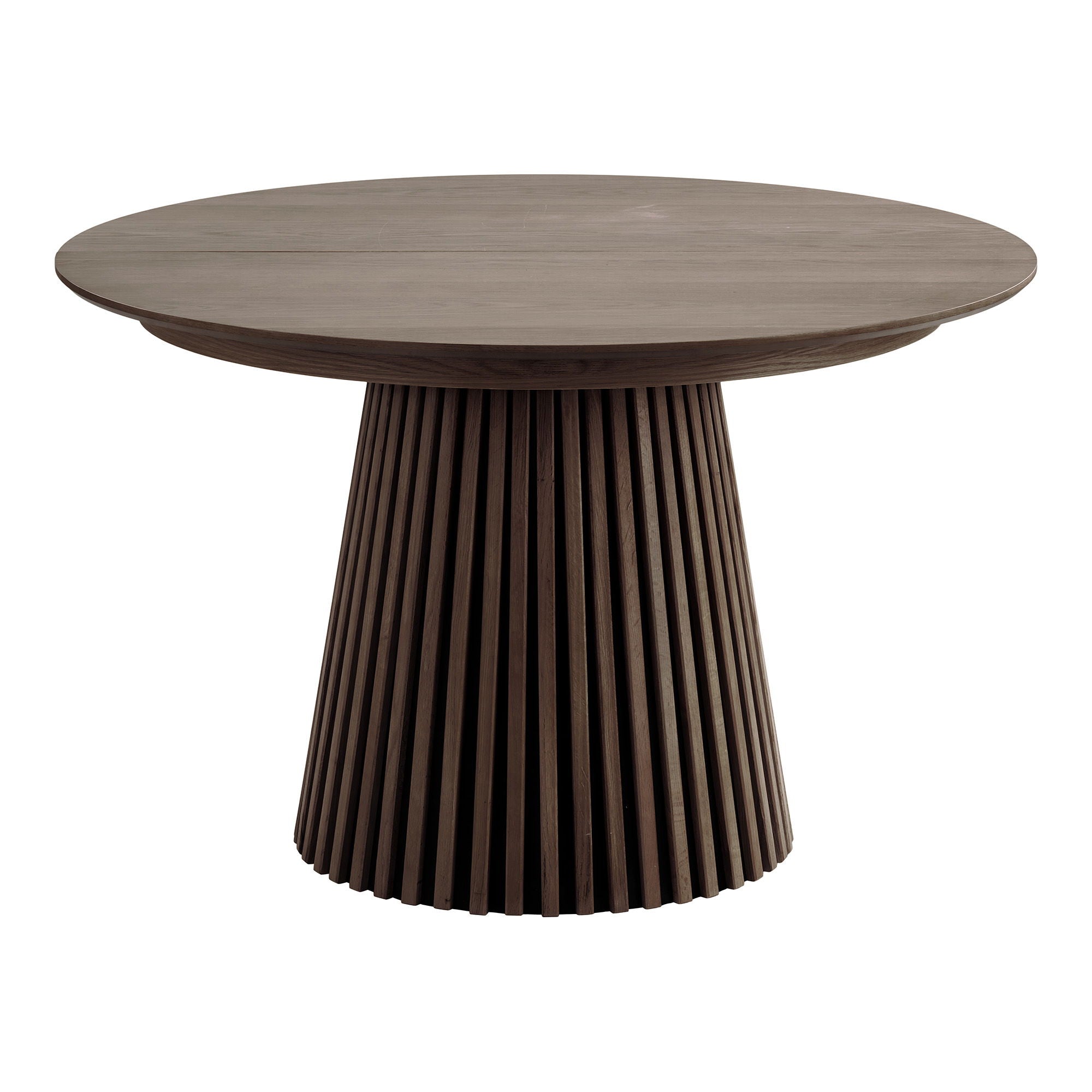 Osaka Dining Table - Dining Table, Egefins, Smoked, incl. Three Supplementary Plates Ø120X120-160-200-240x75 cm