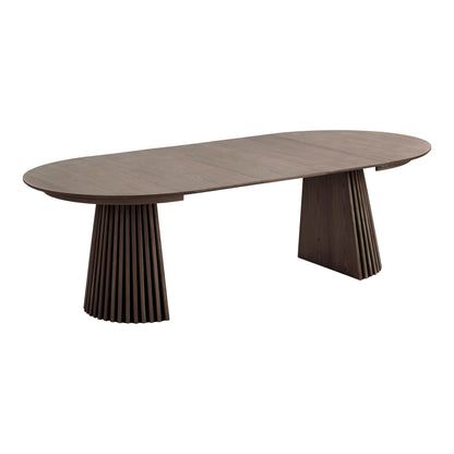 Osaka Dining Table - Dining Table, Egefins, Smoked, incl. Three Supplementary Plates Ø120X120-160-200-240x75 cm