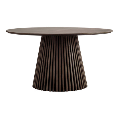 Osaka Dining Table - Dining Table, Egefins, Smoked Ø140x75 cm