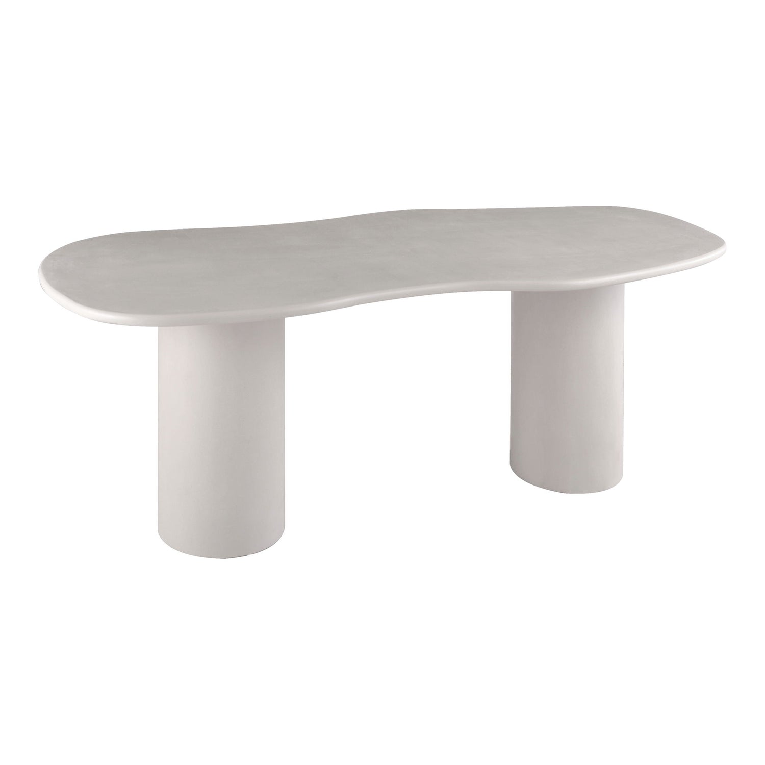 Dining table, cement look, light gray 96x200x76 cm