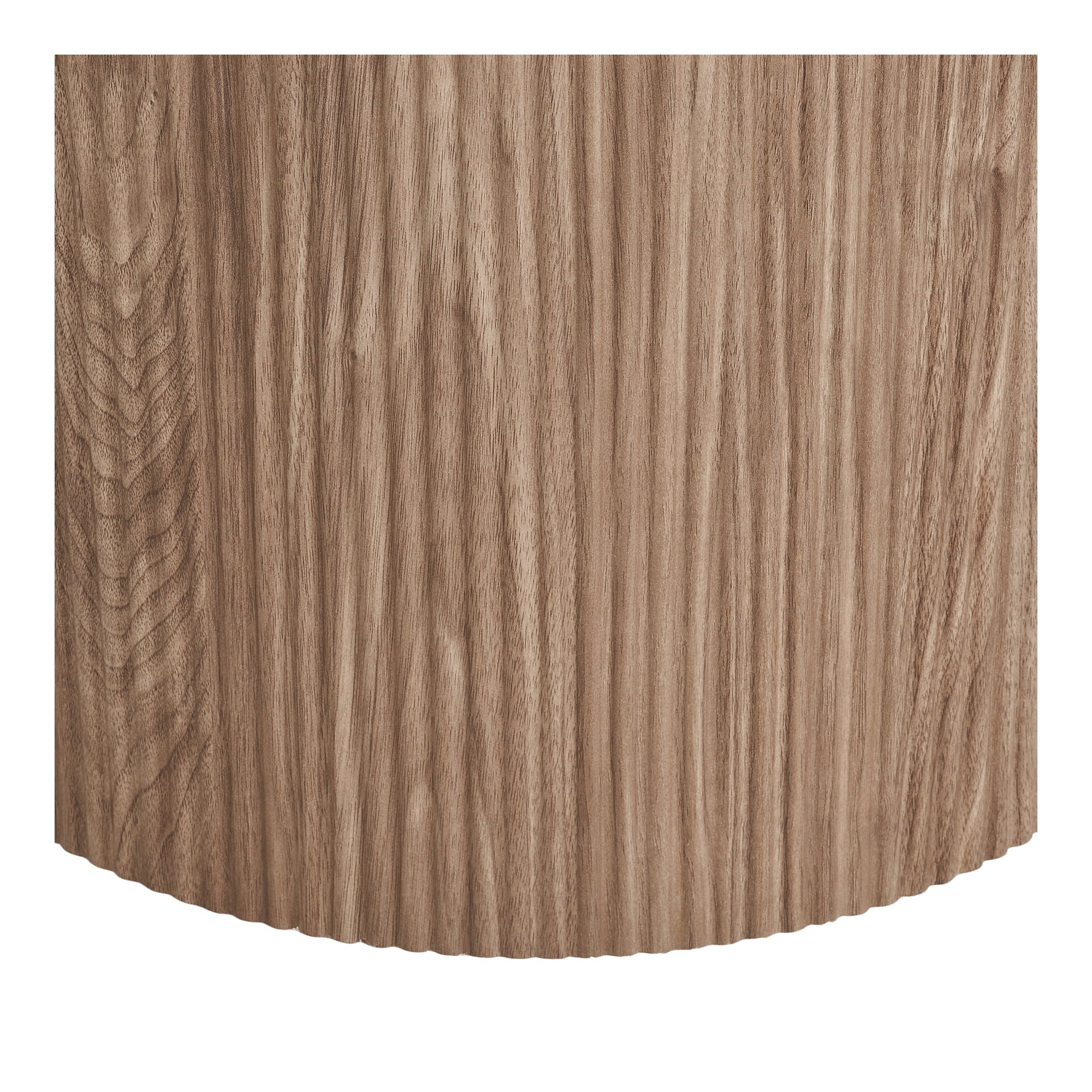 Athens Dining table - Dining table, ceramic table top, white, dark brown ø120x76 cm