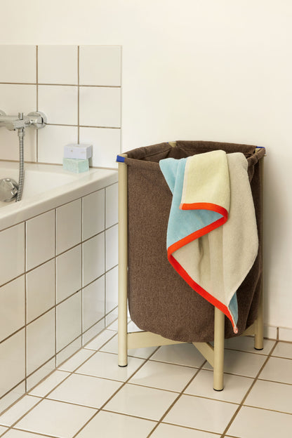 Hübsch Block Towel Large Light Blue/Multicolor