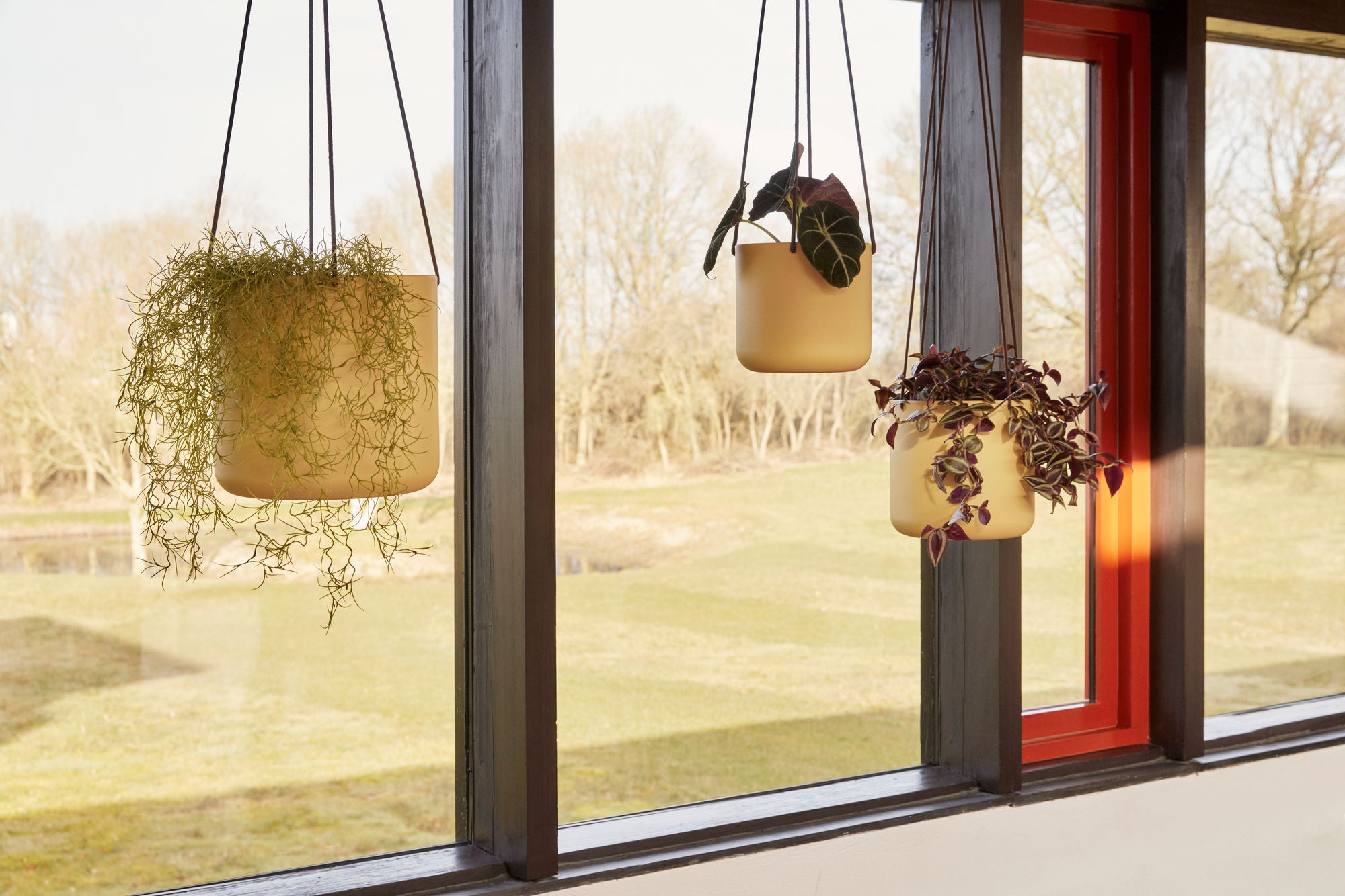 Bloom Hanging Potty Large Khaki (set of 3) - Ø17XH16, Ø21XH20, Ø25XH24CM