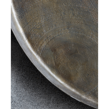 Tray, hdjhansi, antique brass finish