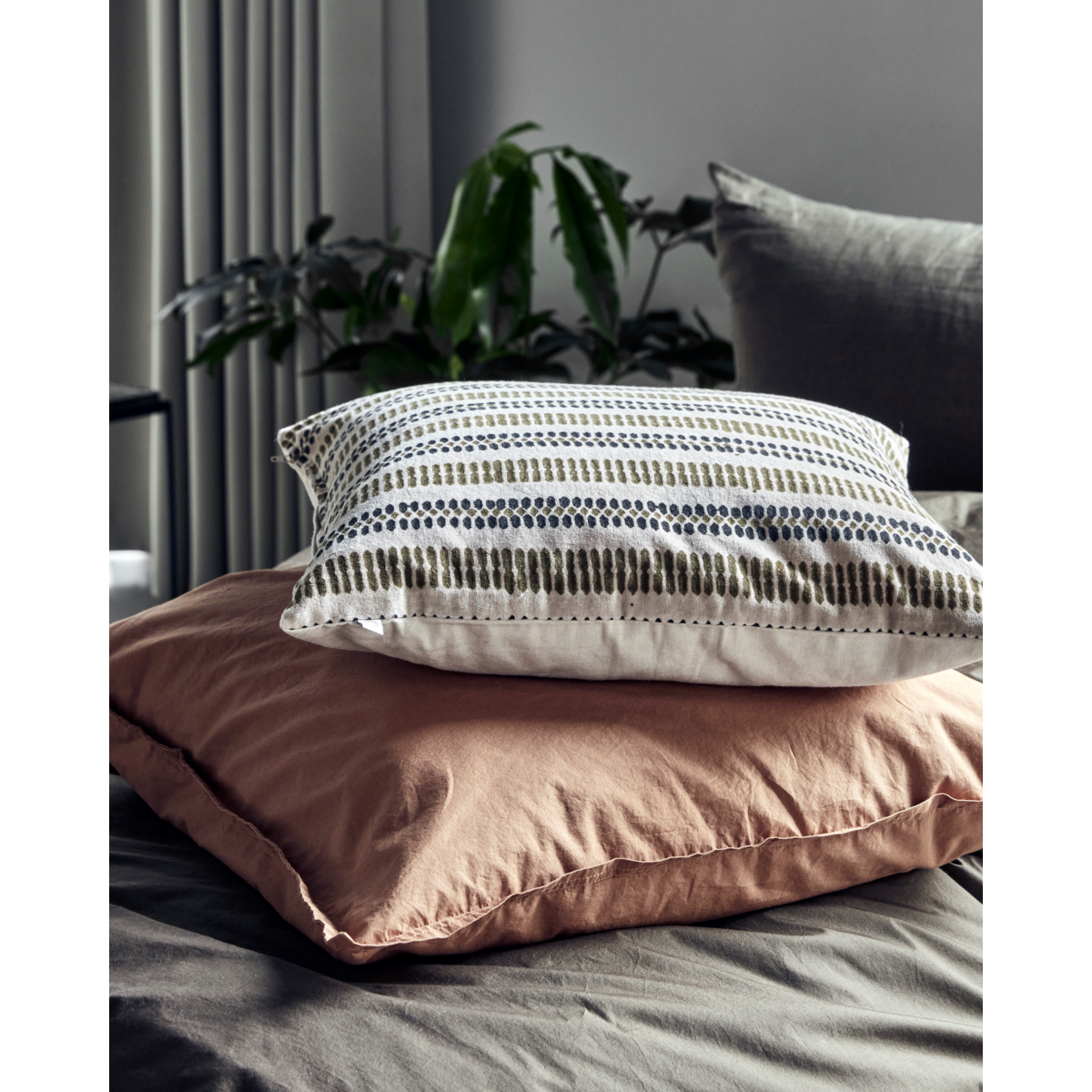 Pillow Covers, Hdmoota, Raw White; Mustard Yellow