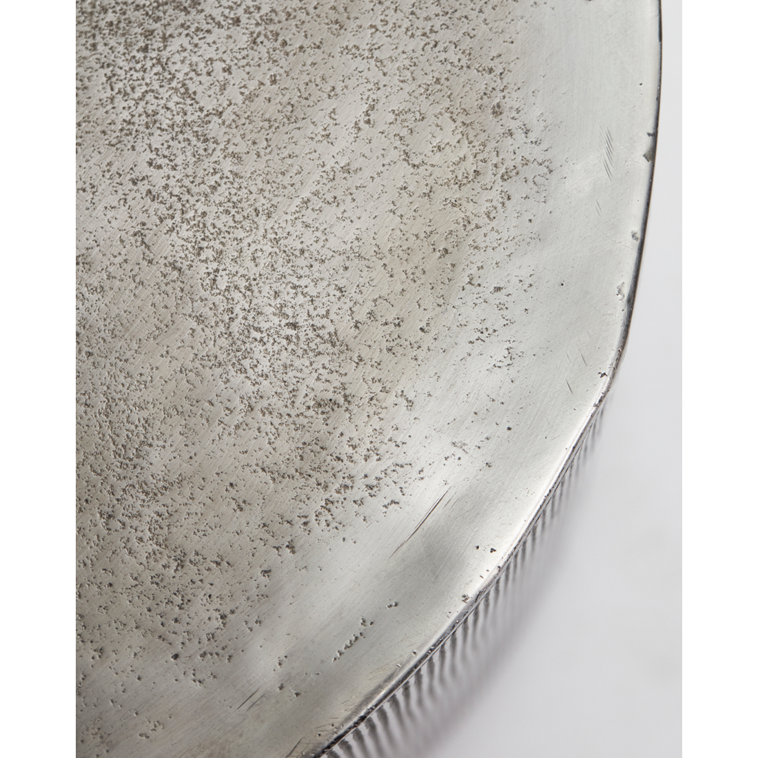 Coffee table, HDRota, Brushed silver h: 50 cm, d: 50 cm