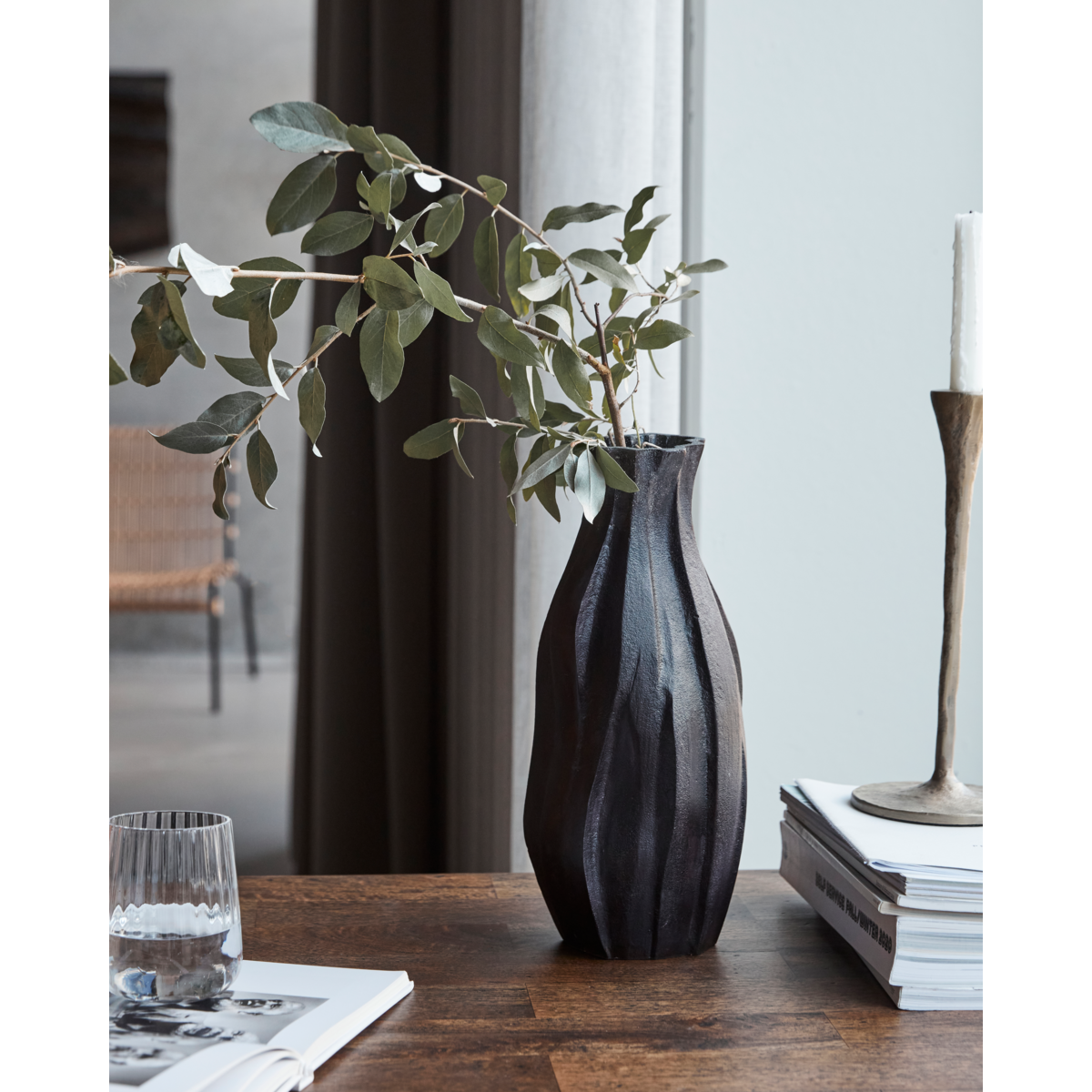 Vase, hdbuddy, browned brass