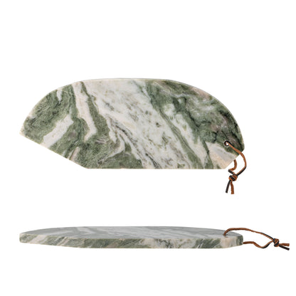 Bloomingville ziggy cutting board, green, marble