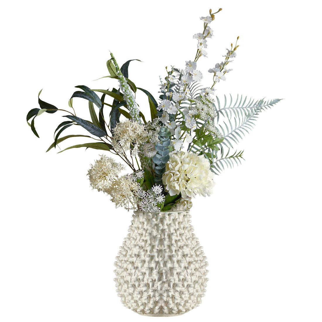 Bloomingville Symphonie bouquet, white, artificial flowers