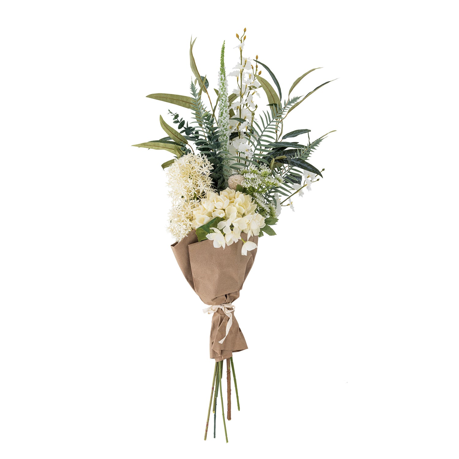 Bloomingville Symphonie bouquet, white, artificial flowers