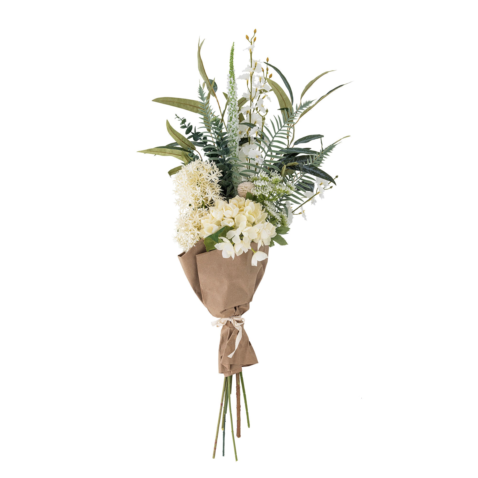 Bloomingville Symphonie bouquet, white, artificial flowers