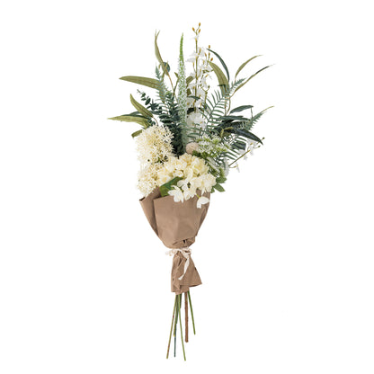 Bloomingville Symphonie bouquet, white, artificial flowers