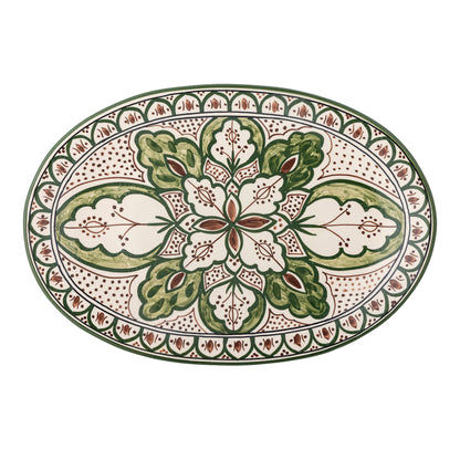 Creative Collection Karlie Serving Dish, Green, Stoneware