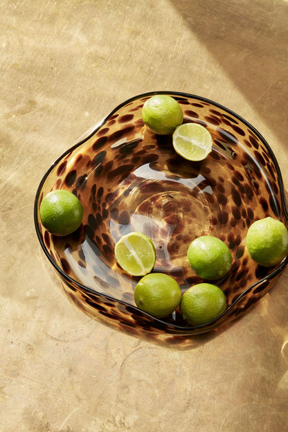 Hübsch Leo bowls brown (set of 2)