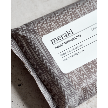 Makeup remover wipes, aloe vera, hot gray; white