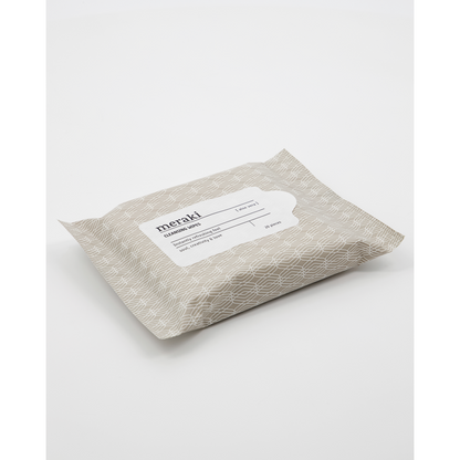 Cleansing Wipes, Aloe Vera, Brown; White