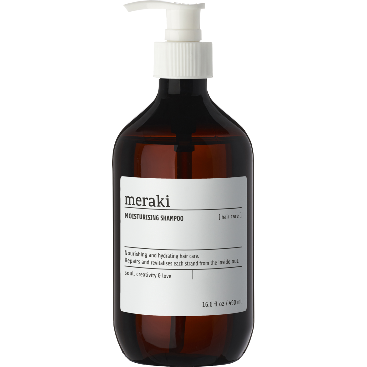 Moisturising shampoo, brown