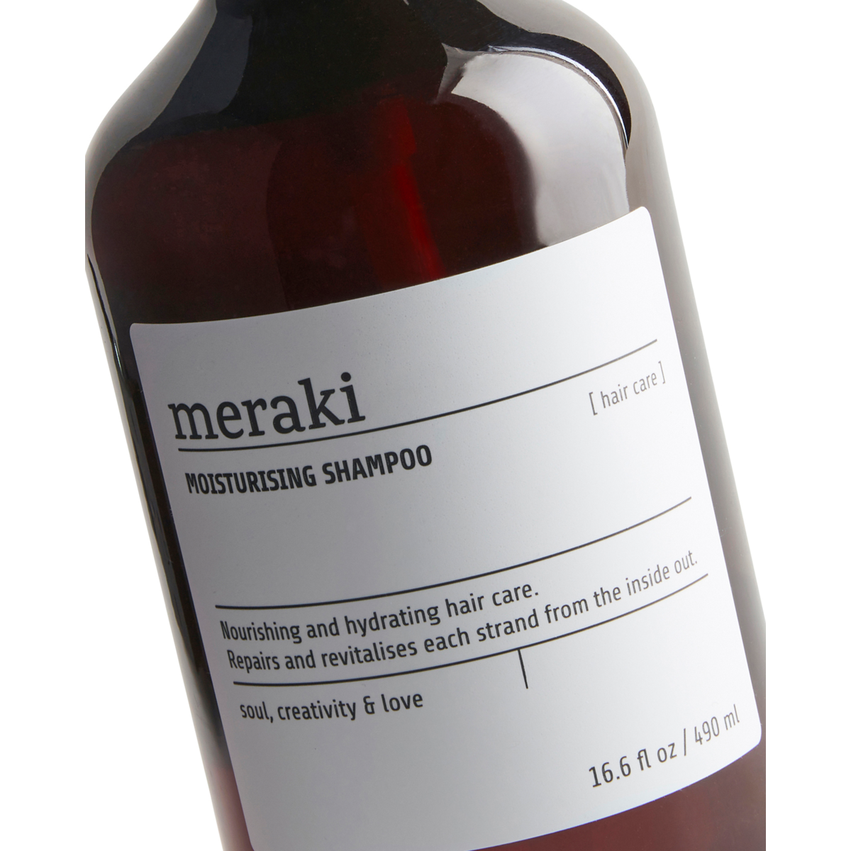 Moisturising shampoo, brown