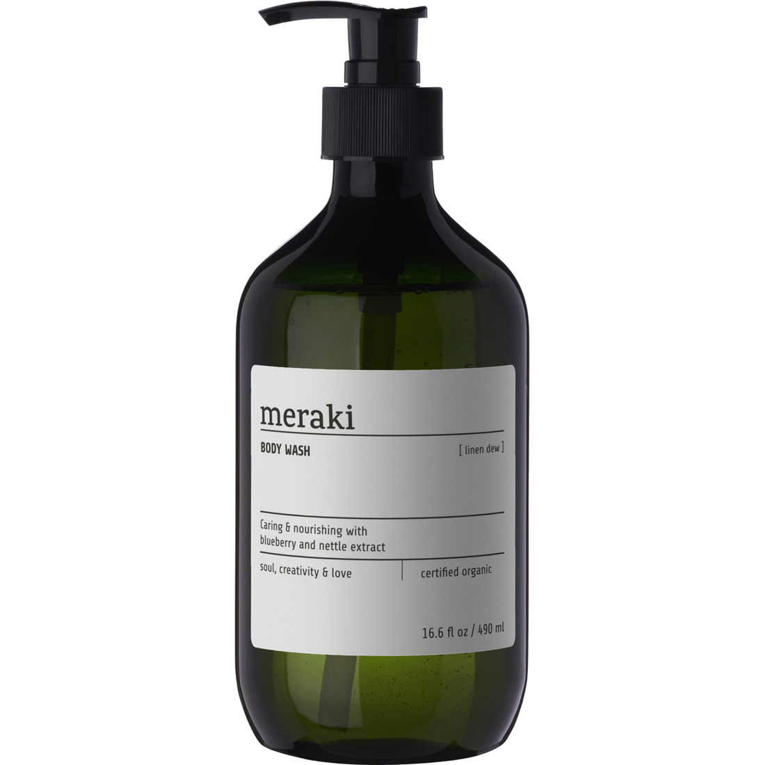 Body Wash, Linen Dew, Green